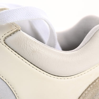Chanel Suede Calfskin Fabric CC Sneakers 36.5 White 16 of 17