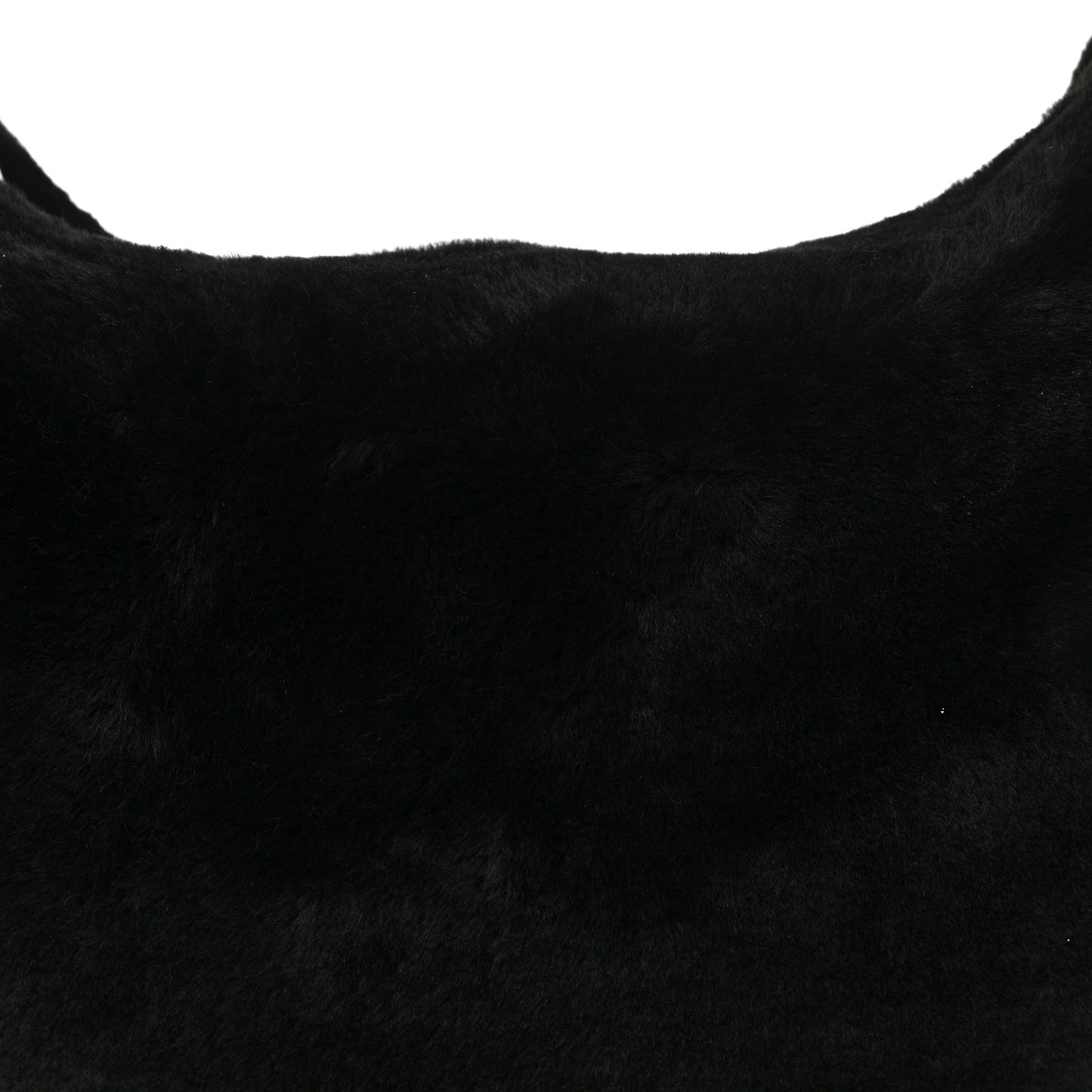 Shearling Medium Olivia Hobo Black