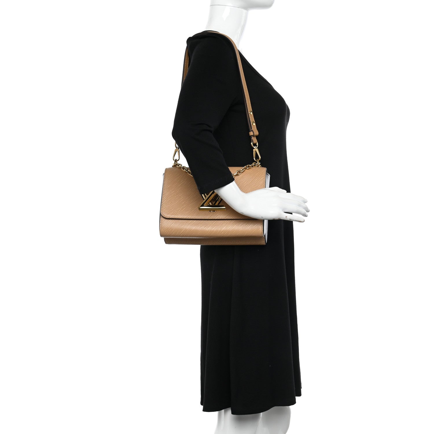Louis Vuitton Epi Twist Shoulder Bag MM Camel 2 of 9