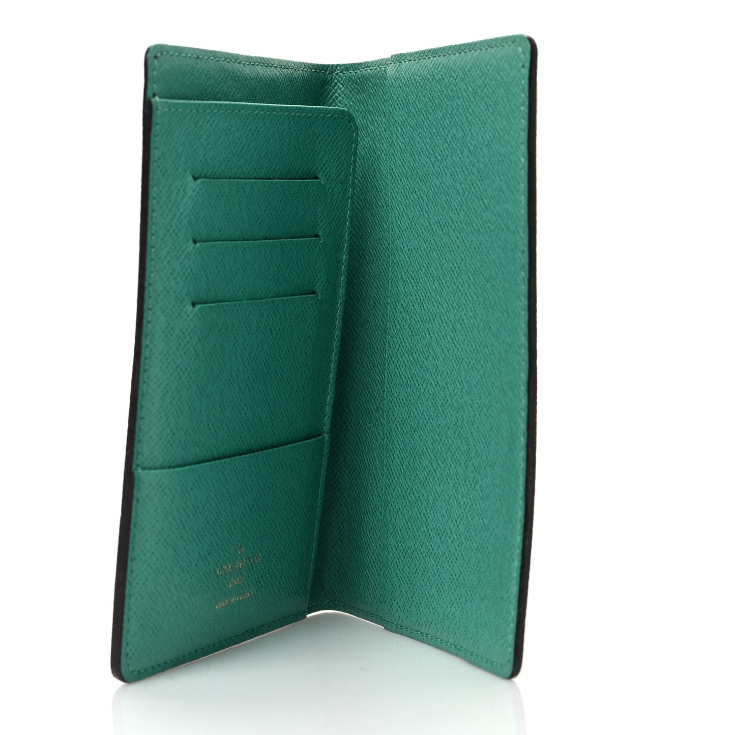 Monogram Passport Cover Pink Turquoise