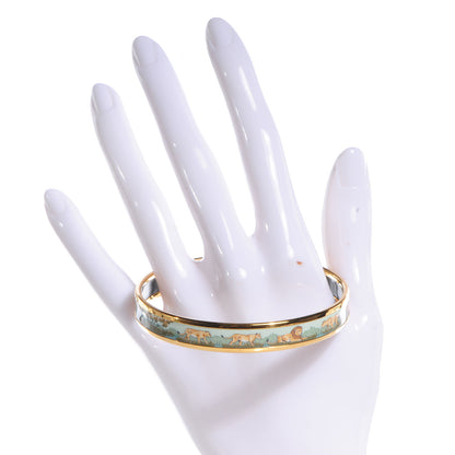 Hermes Enamel Printed Narrow Lion Bracelet 70 2 of 5