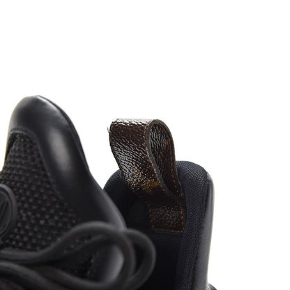 Louis Vuitton Calfskin Patent Monogram LV Archlight Sneakers 37 Black 7 of 9