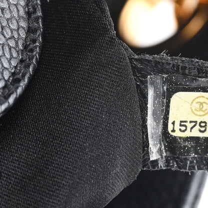 Chanel Caviar Quilted Petit Shopping Tote PST Black 6 of 10