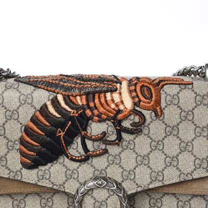 Gucci GG Supreme Monogram Bee Embroidered Medium Dionysus Shoulder Bag Taupe 12 of 12