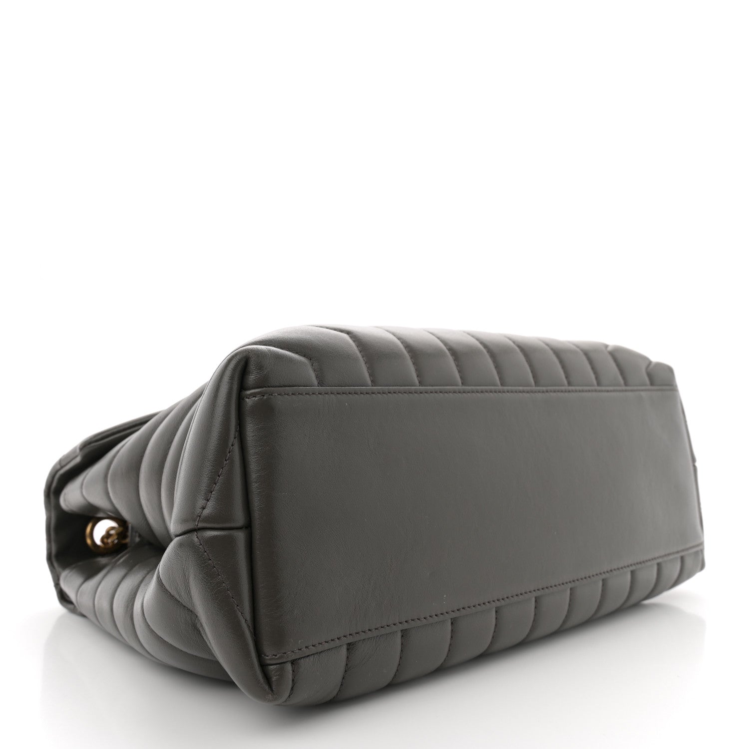 Saint Laurent Calfskin Y Quilted Monogram Medium Loulou Chain Satchel Pebble 4 of 12