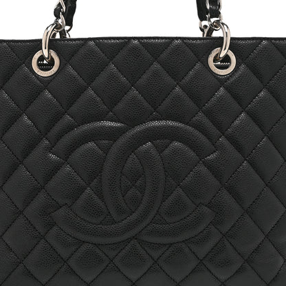 Chanel Caviar Quilted Grand Shopping Tote GST Black 8 of 10