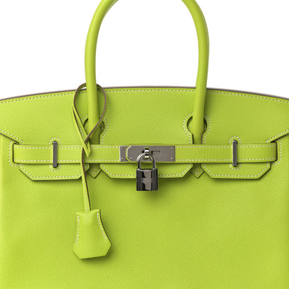 Hermes Epsom Candy Birkin 30 Kiwi Lichen 8 of 15