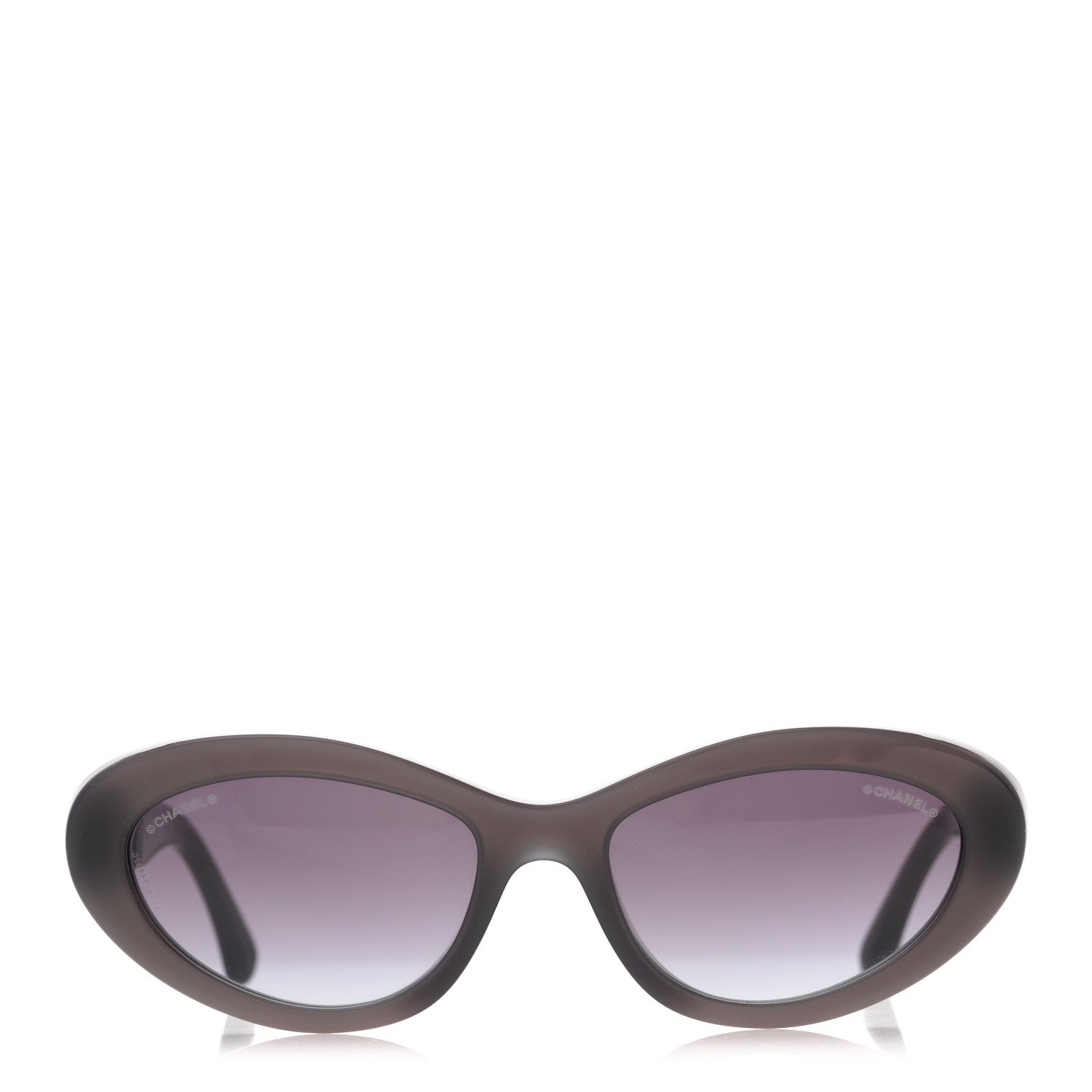 Chanel Acetate Lambskin Cat Eye Sunglasses 5538-Q Black 2 of 8