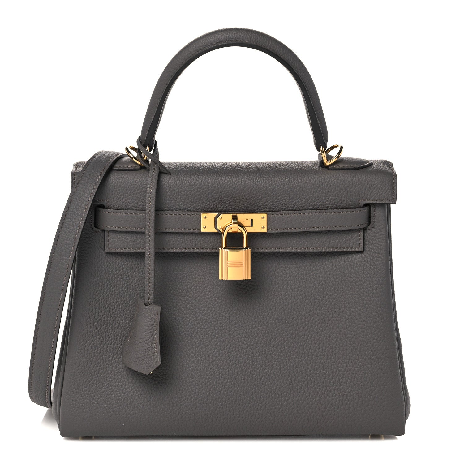 Hermes Togo Kelly Retourne 25 Etain 1 of 34