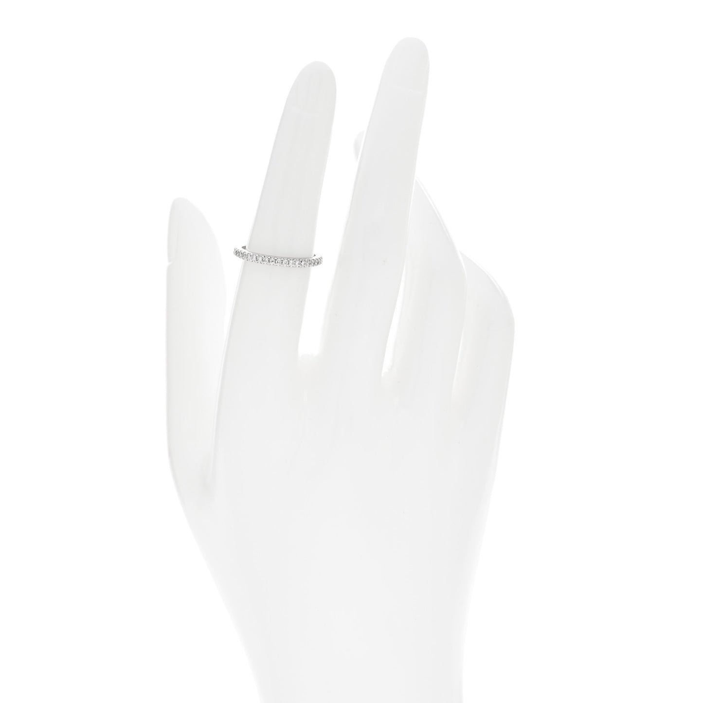 Platinum Diamond .34ctw Soleste Eternity Band Ring 51 5.75
