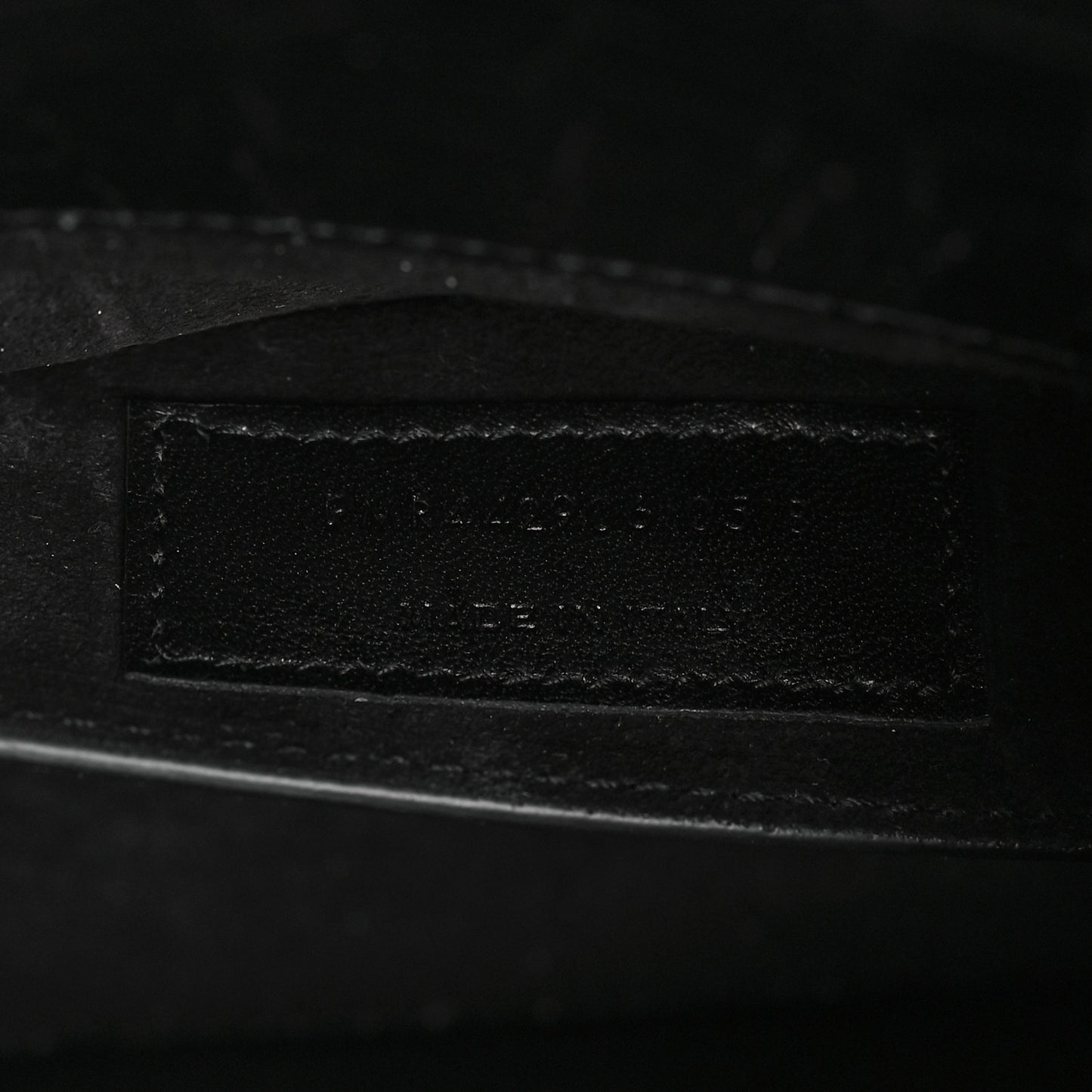 Calfskin Crocodile Embossed Medium Monogram Sunset Black