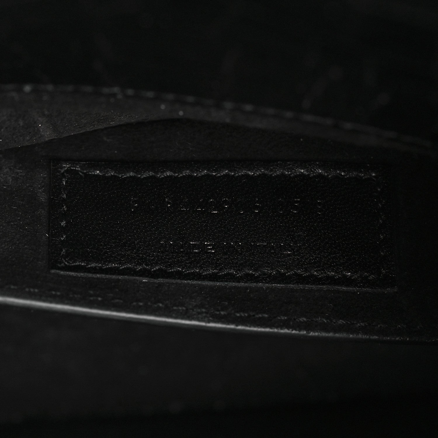 Saint Laurent Calfskin Crocodile Embossed Medium Monogram Sunset Black 7 of 10