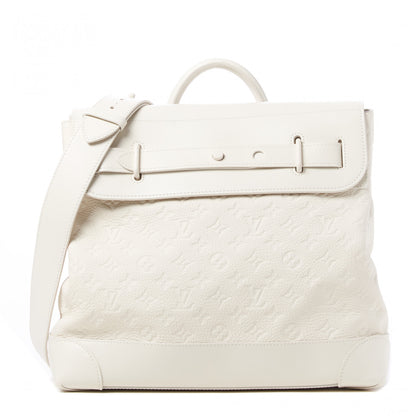 Louis Vuitton Taurillon Monogram Steamer PM White 1 of 8
