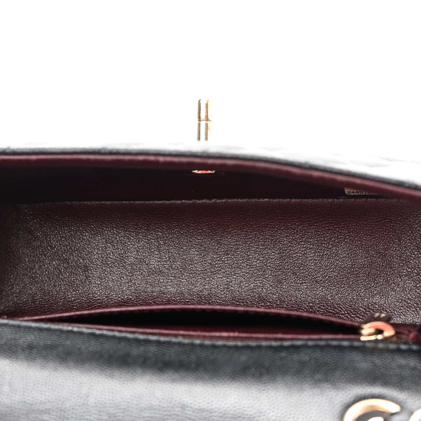 Caviar Quilted Mini Rectangular Flap Black