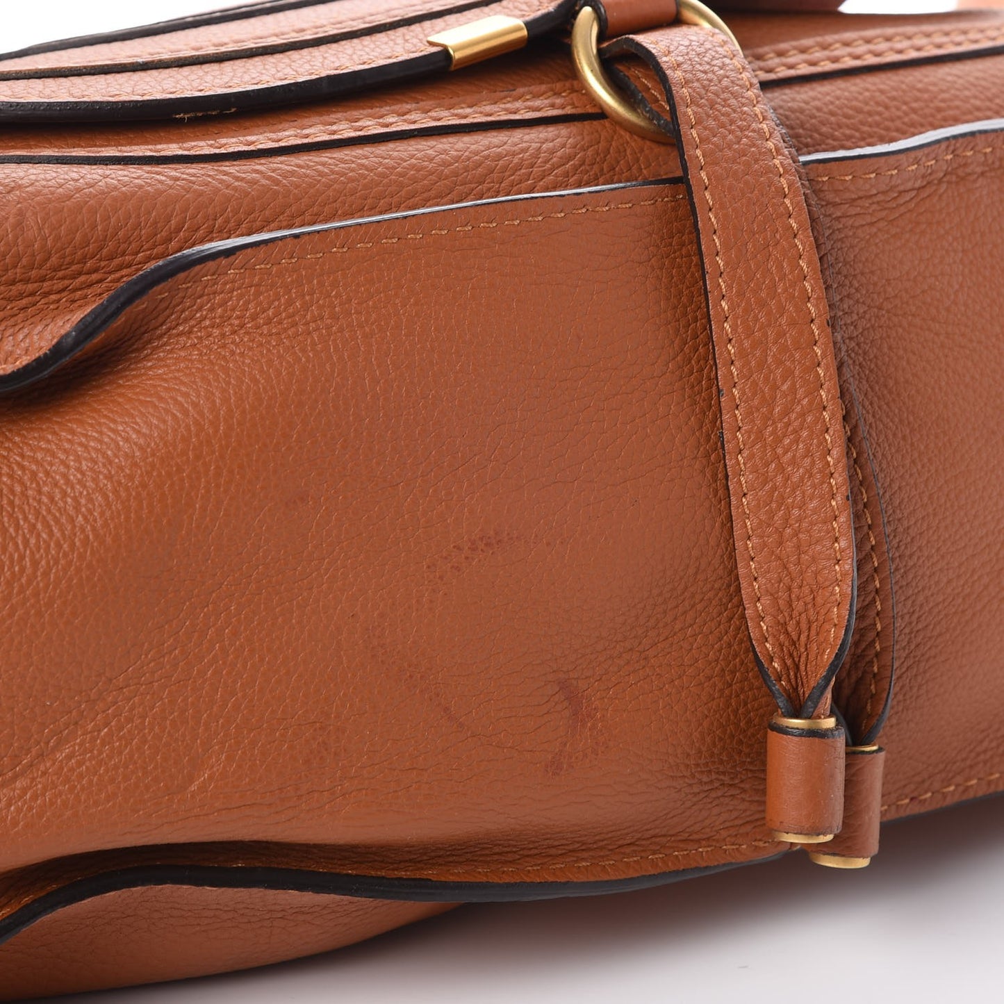 Calfskin Medium Marcie Satchel Tan