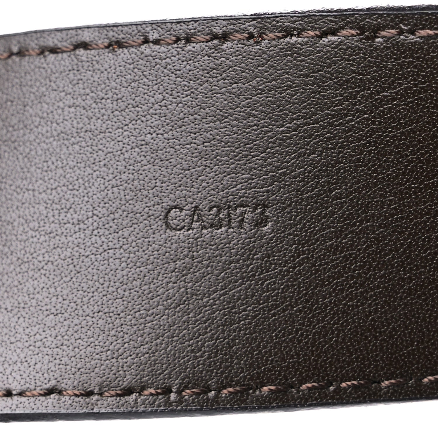 Louis Vuitton Suede Calfskin Mini Damier Belt 90/36 Moka 5 of 6
