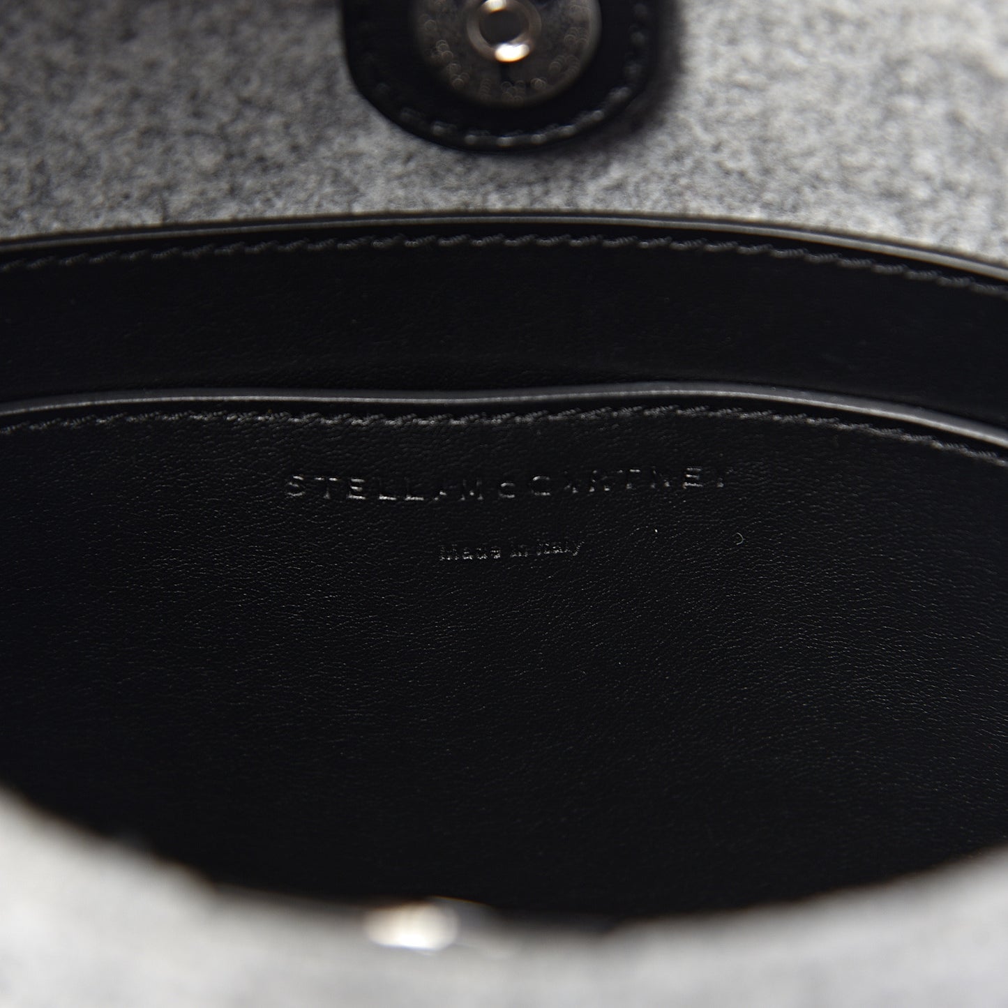 Eco Felt Mini Logo Crossbody Smoke Slate