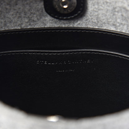Stella McCartney Eco Felt Mini Logo Crossbody Smoke Slate 6 of 10