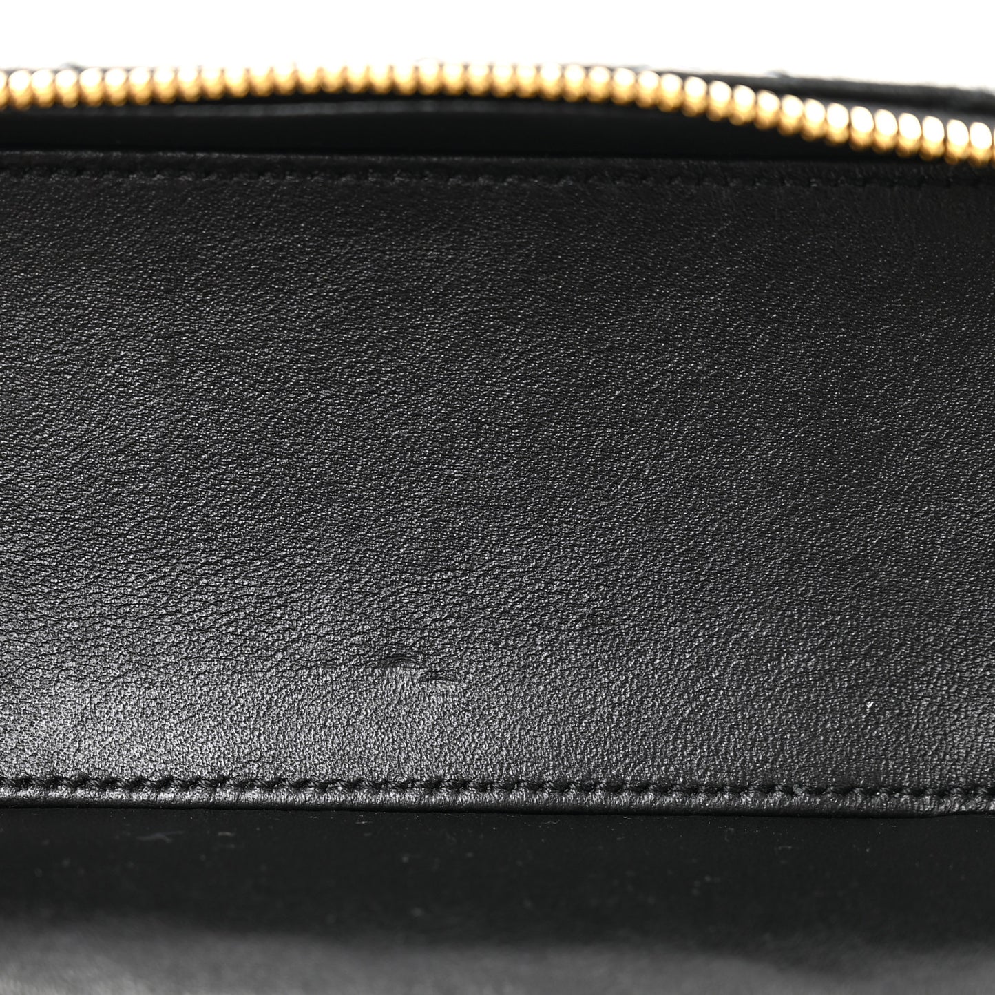 Lambskin Quilted Mini Gaby Vanity Case Black