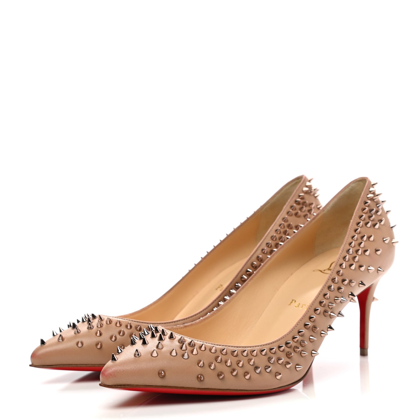 Patent Pigalle Spikes 85 Pumps 38 Nude