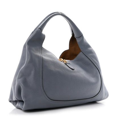 Gucci Grained Calfskin Softbit Maxi Shoulder Bag Dusty Blue 4 of 11