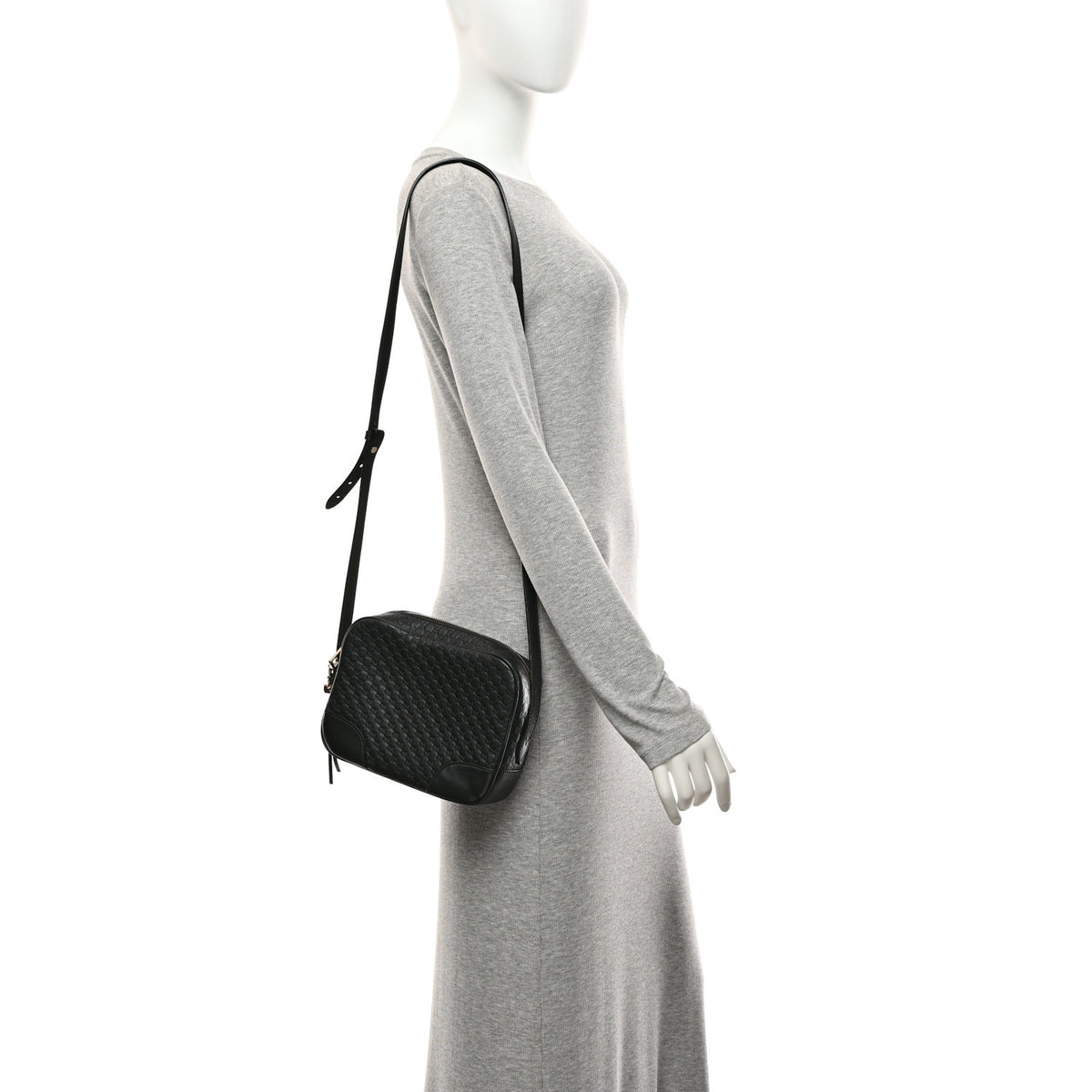 Gucci Microguccissima Mini Bree Messenger Bag Black 2 of 10