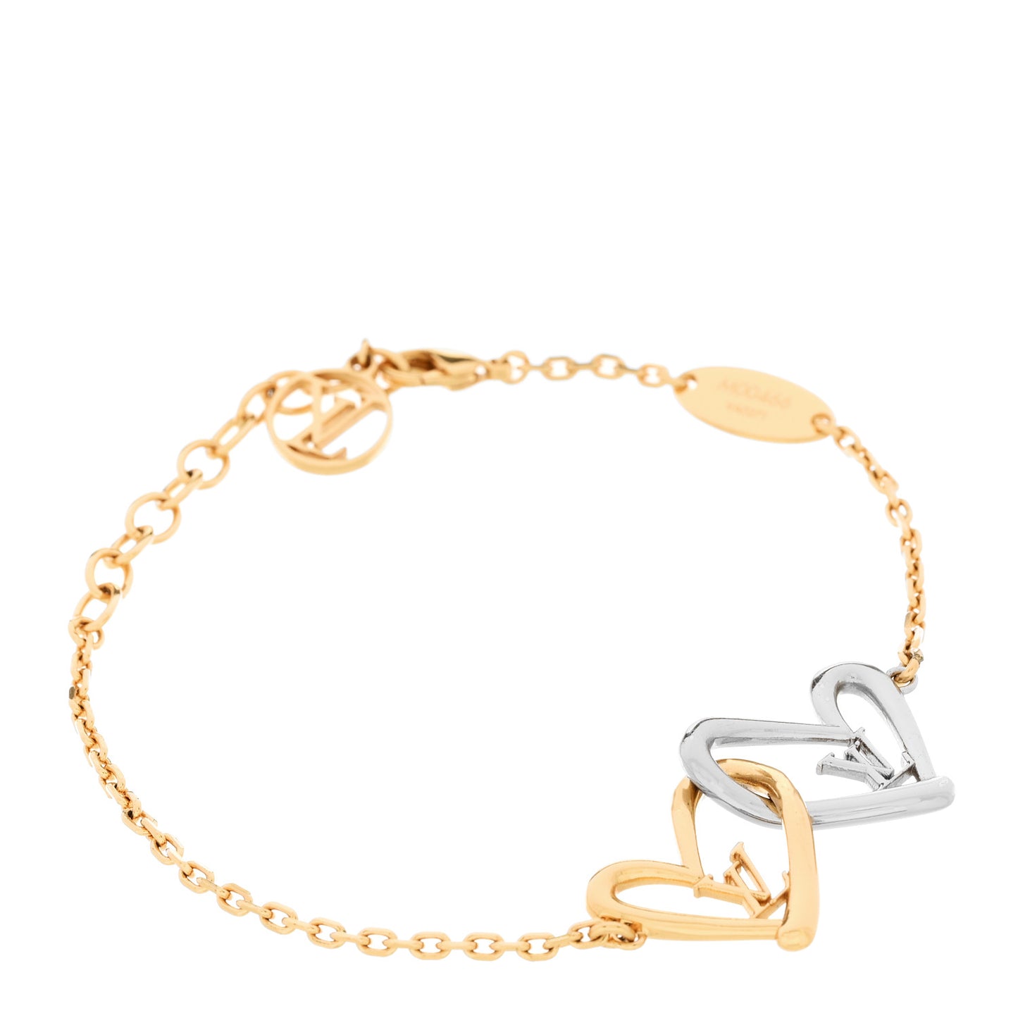 Metal Fall in Love Bracelet Gold Silver