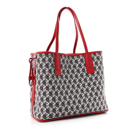 MCM Visetos Medium Liz Reversible Shopper Tote Ruby Red 6 of 17