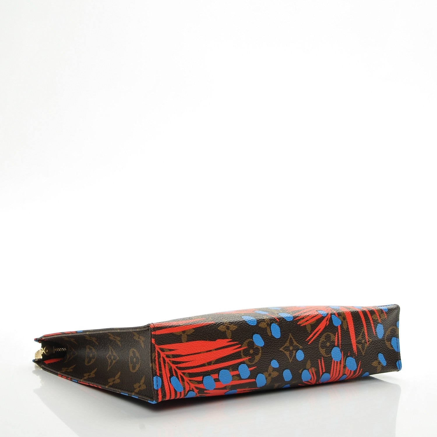 Louis Vuitton Monogram Jungle Dots Toiletry Pouch 26 Coquelicot Denim 4 of 7