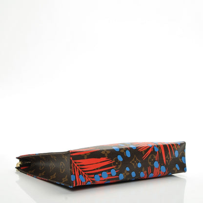 Louis Vuitton Monogram Jungle Dots Toiletry Pouch 26 Coquelicot Denim 4 of 7