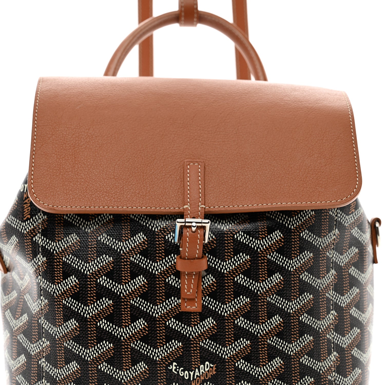 Goyard Goyardine Calfskin Mini Alpin Backpack Black Gold 5 of 11