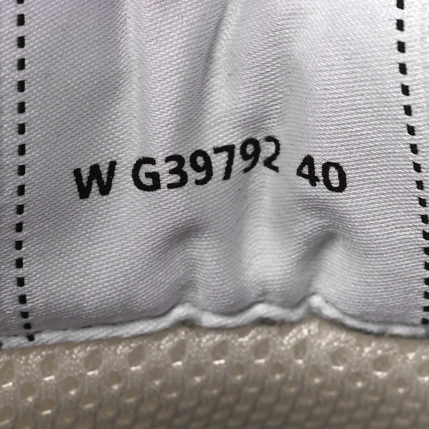 Fabric Laminated Calfskin Stretch CC Womens Sneakers 40 White Gold Silver
