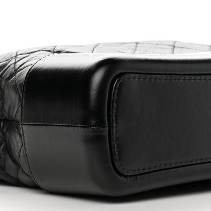 Chanel Aged Calfskin Quilted Medium Gabrielle Hobo Black 9 of 16