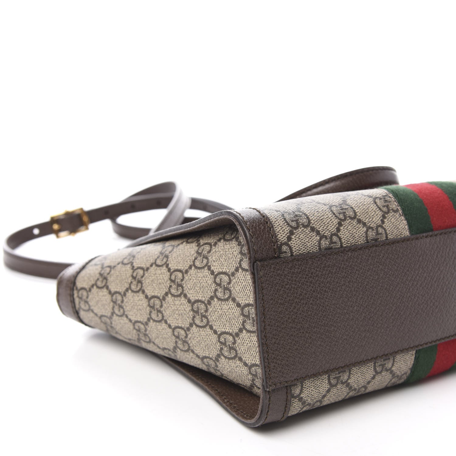 Gucci GG Supreme Monogram Small Ophidia Tote Bag Brown 8 of 10