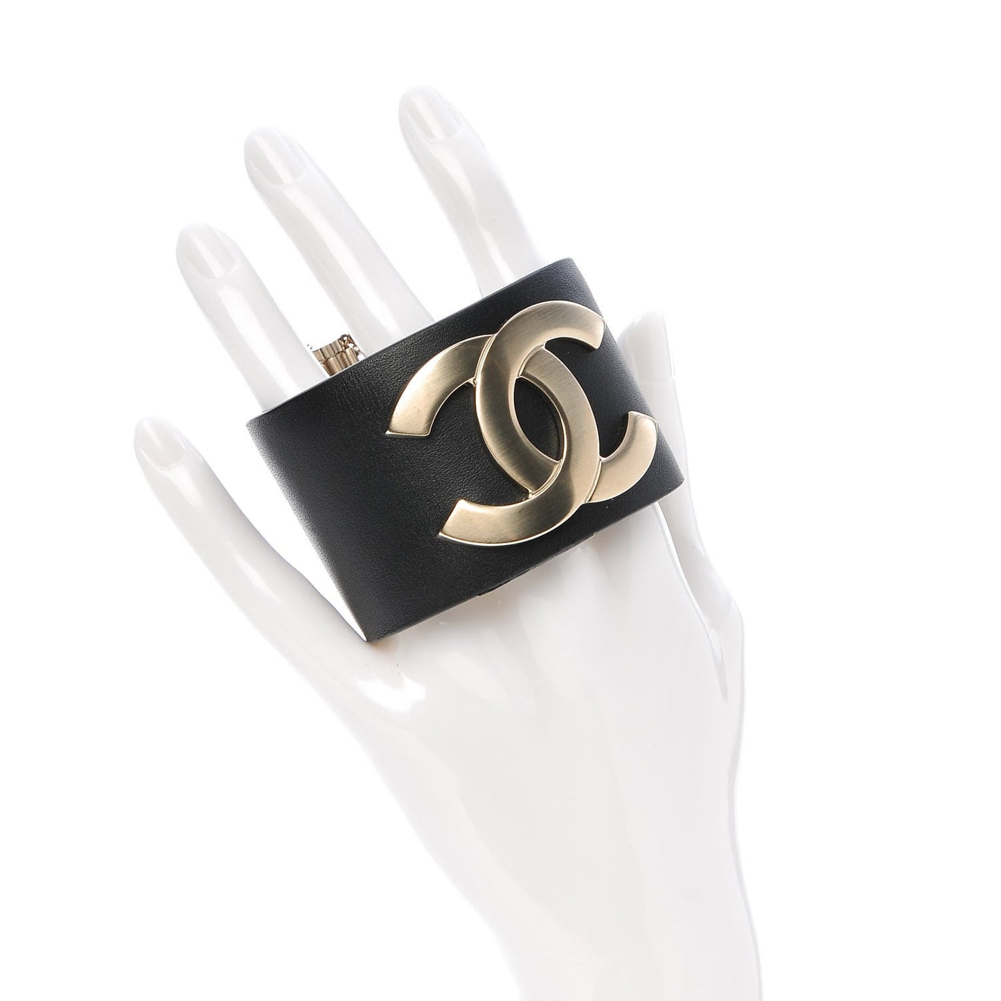 Calfskin CC Wide Cuff M Black