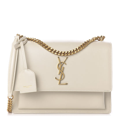 Saint Laurent Calfskin Medium Monogram Sunset Crema Soft 1 of 11