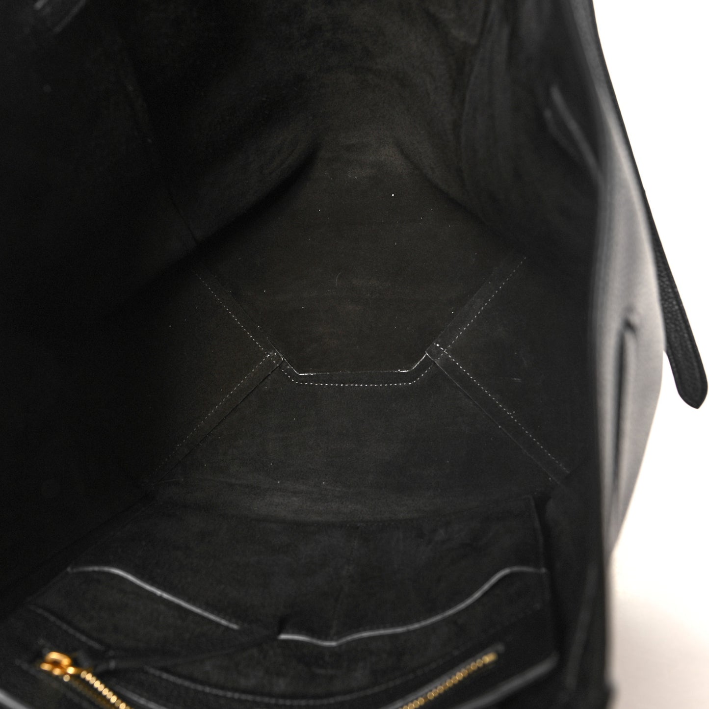 Soft Grained Calfskin Small Belt Cabas Phantom Black