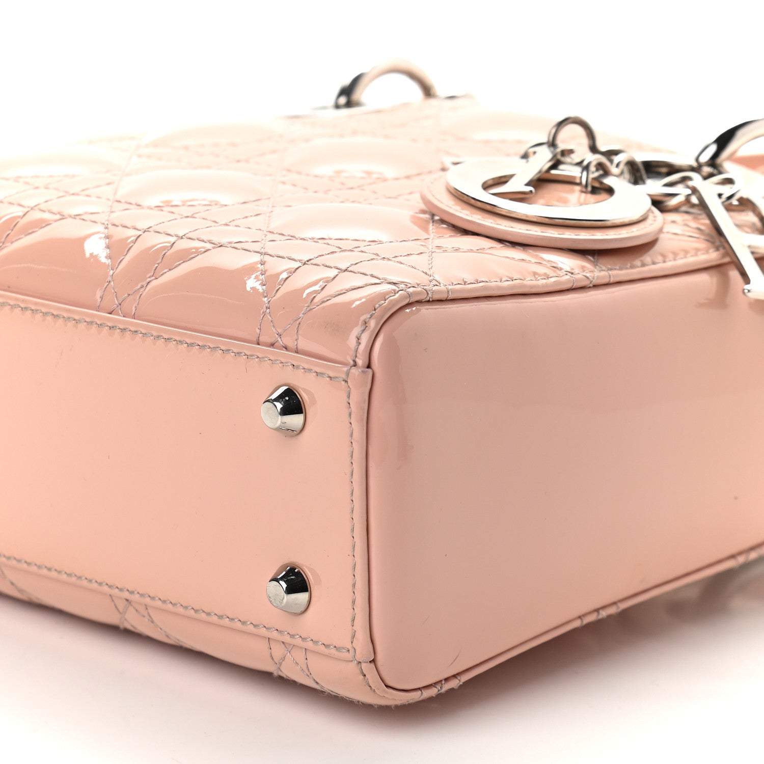 Christian Dior Patent Cannage Mini Lady Dior Light Pink 8 of 8