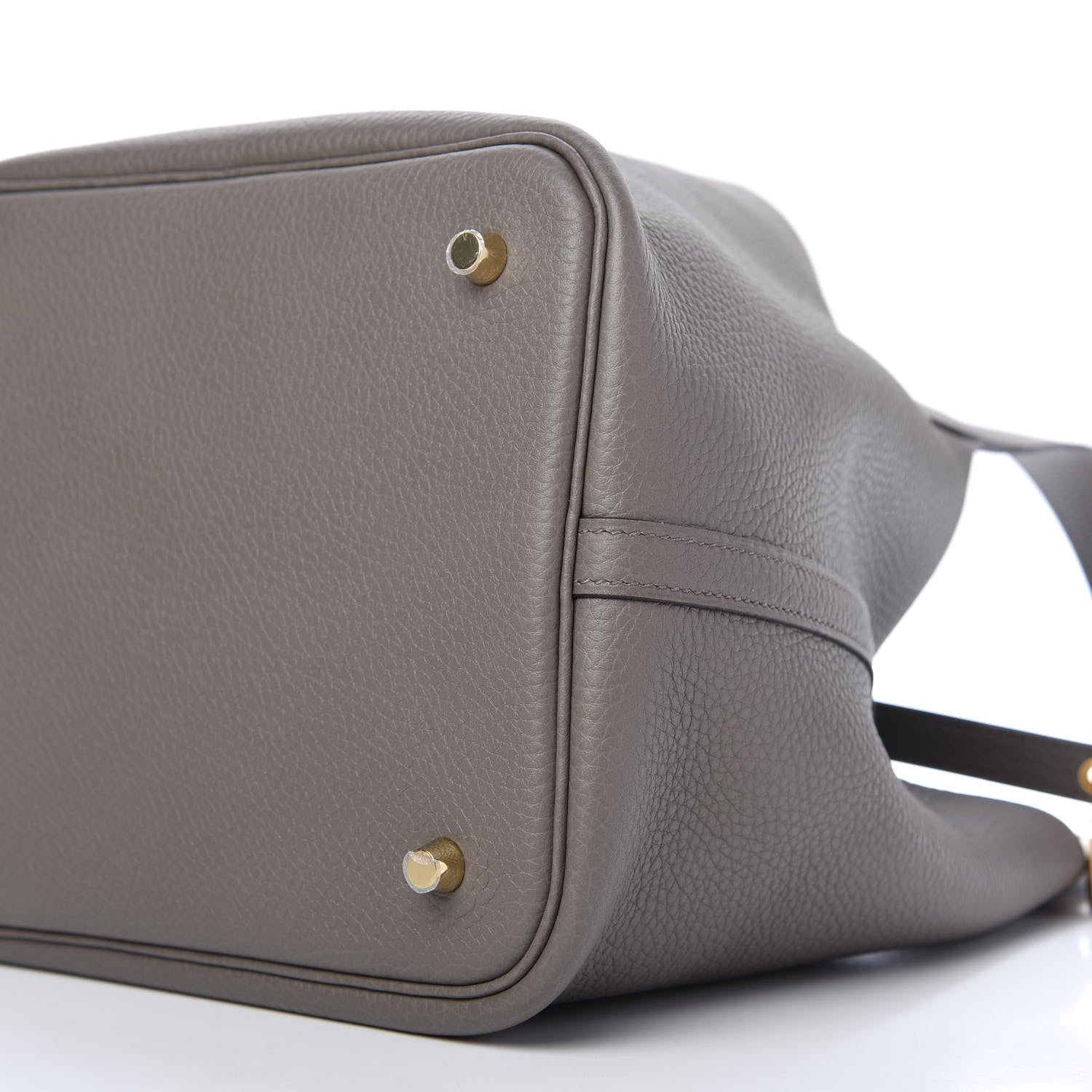 Hermes Taurillon Clemence Picotin Lock 22 MM Etain 7 of 10