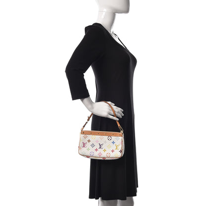 Louis Vuitton Monogram Multicolor Pochette Accessories White 2 of 11