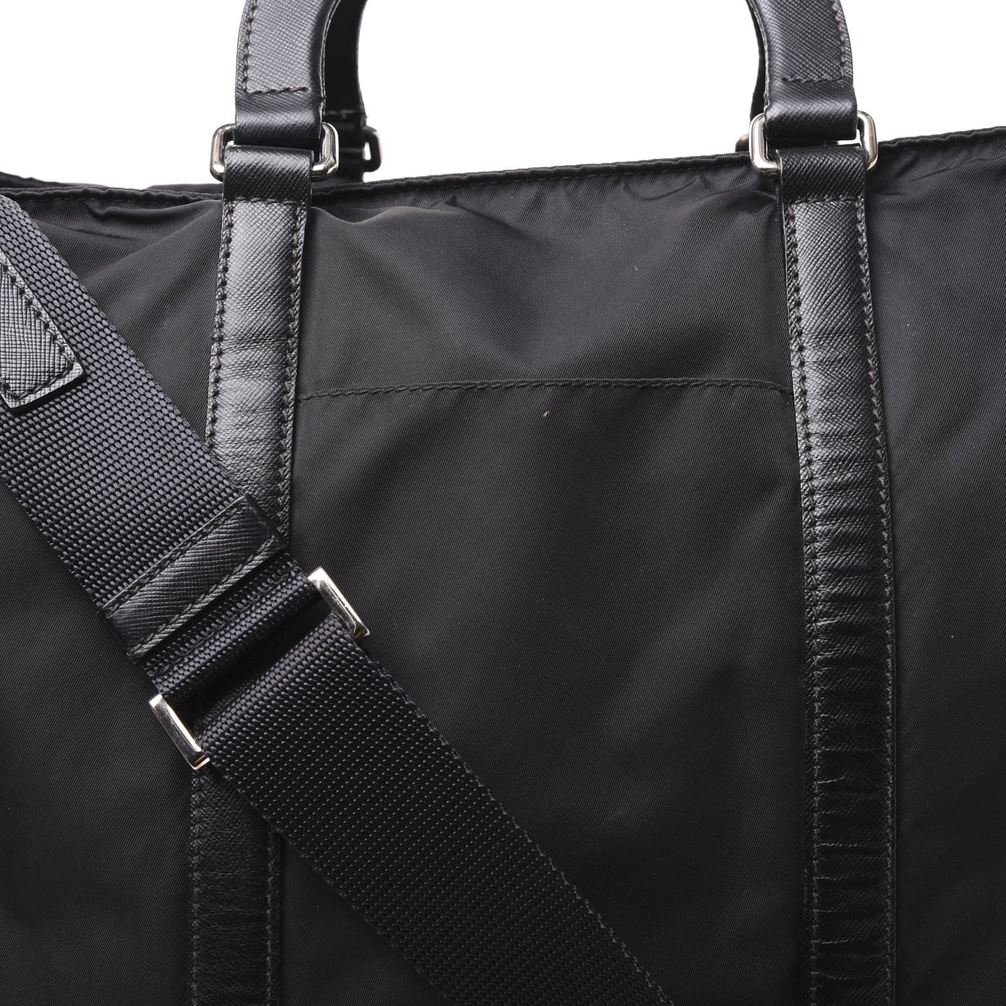 Tessuto Nylon Saffiano Weekender Black