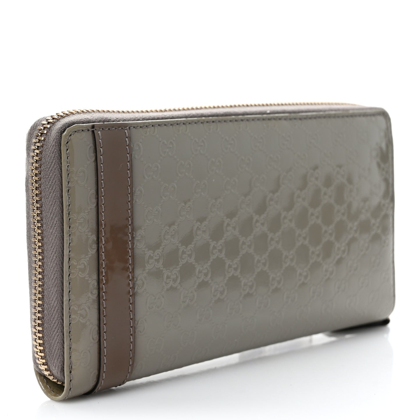 Patent Microguccissima Nice Zip Around Wallet