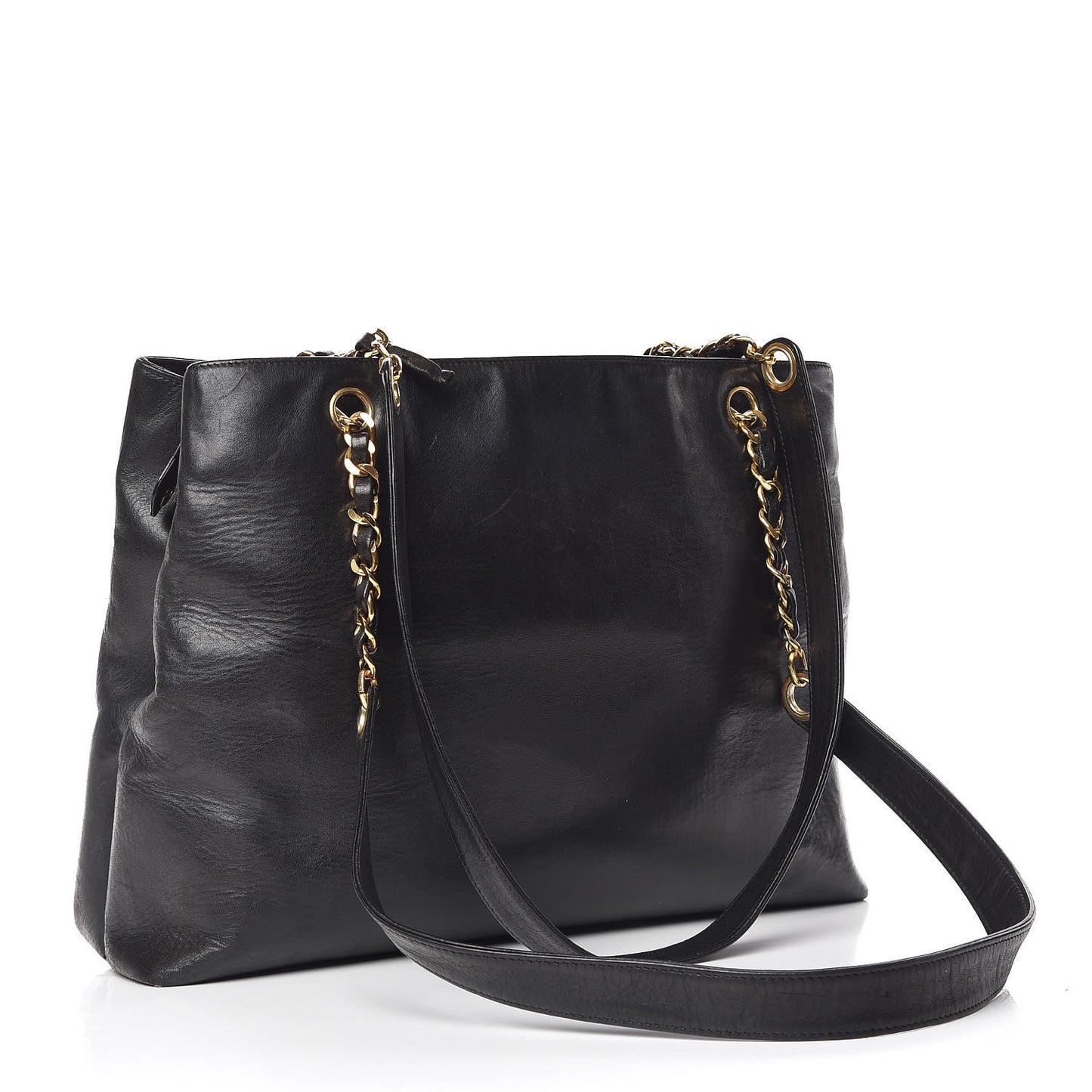 Lambskin CC Shoulder Bag Black