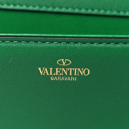 Valentino Garavani Calfskin Vlogo Loco Shoulder Bag Gea Green 6 of 8