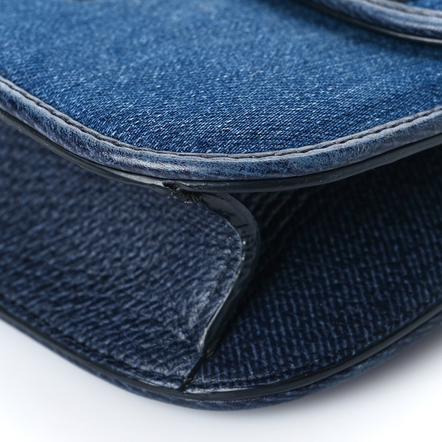 Valentino Garavani Denim Star Studded Small Lock Flap Blue 9 of 10
