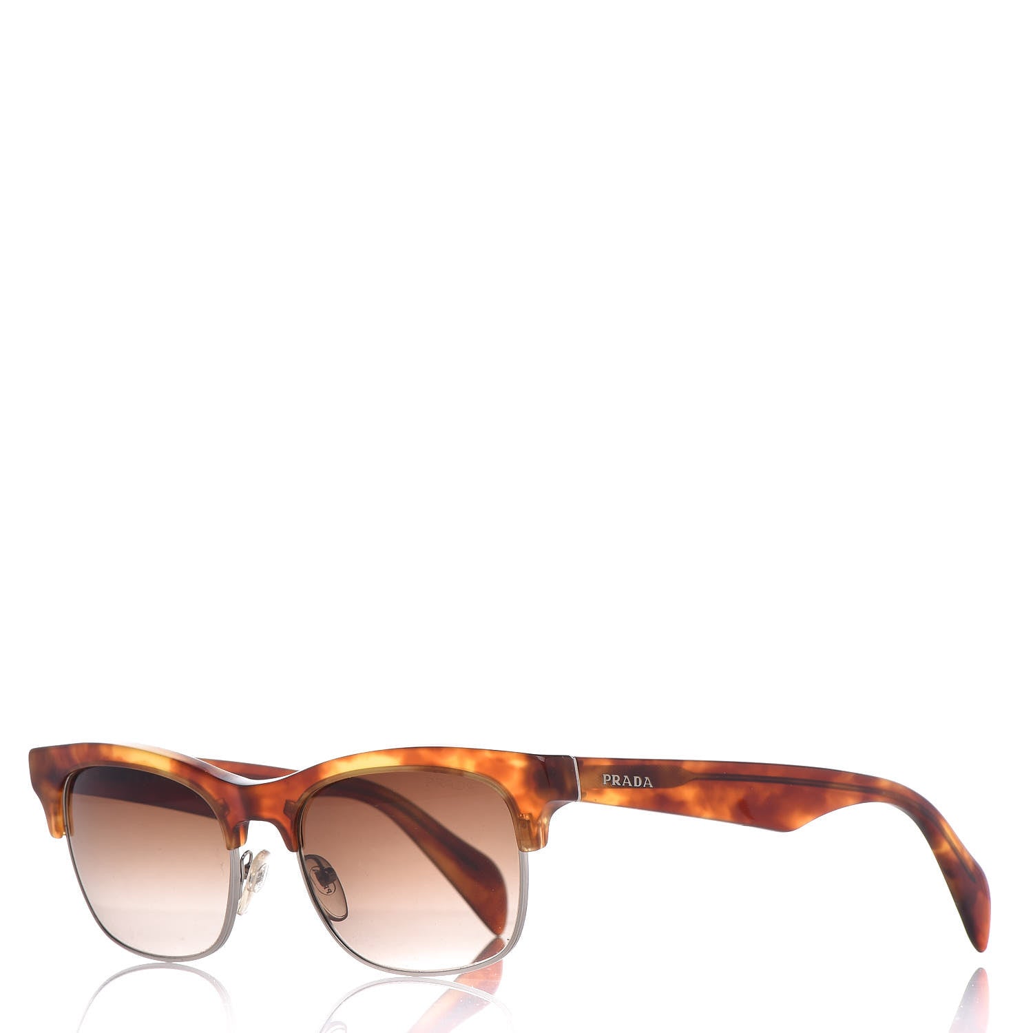 Prada Acetate Sunglasses SPR11P Havana 1 of 7