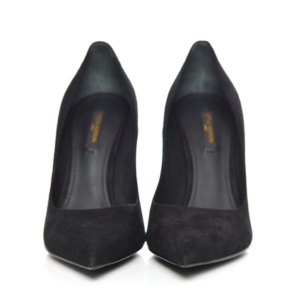 Louis Vuitton Suede Eyeline Pumps 38 Black 2 of 9