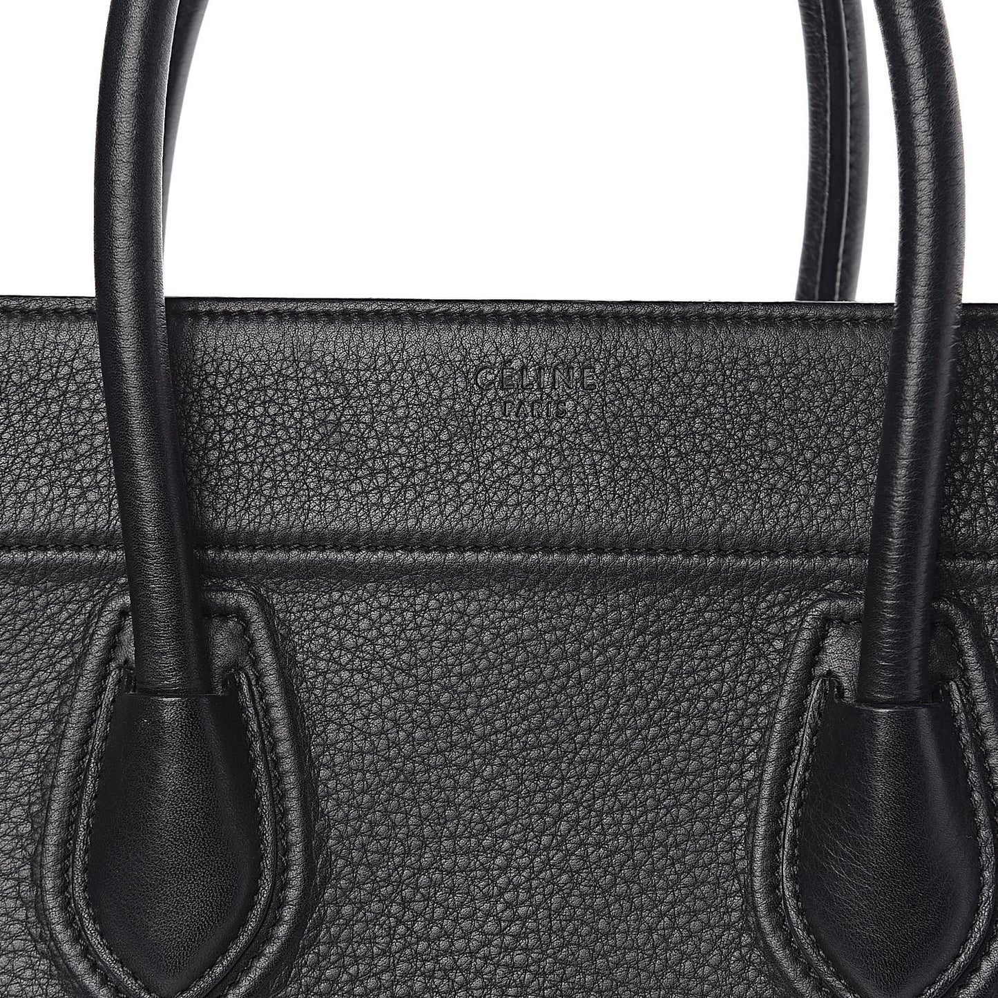 Supple Calfskin Medium Phantom Luggage Black