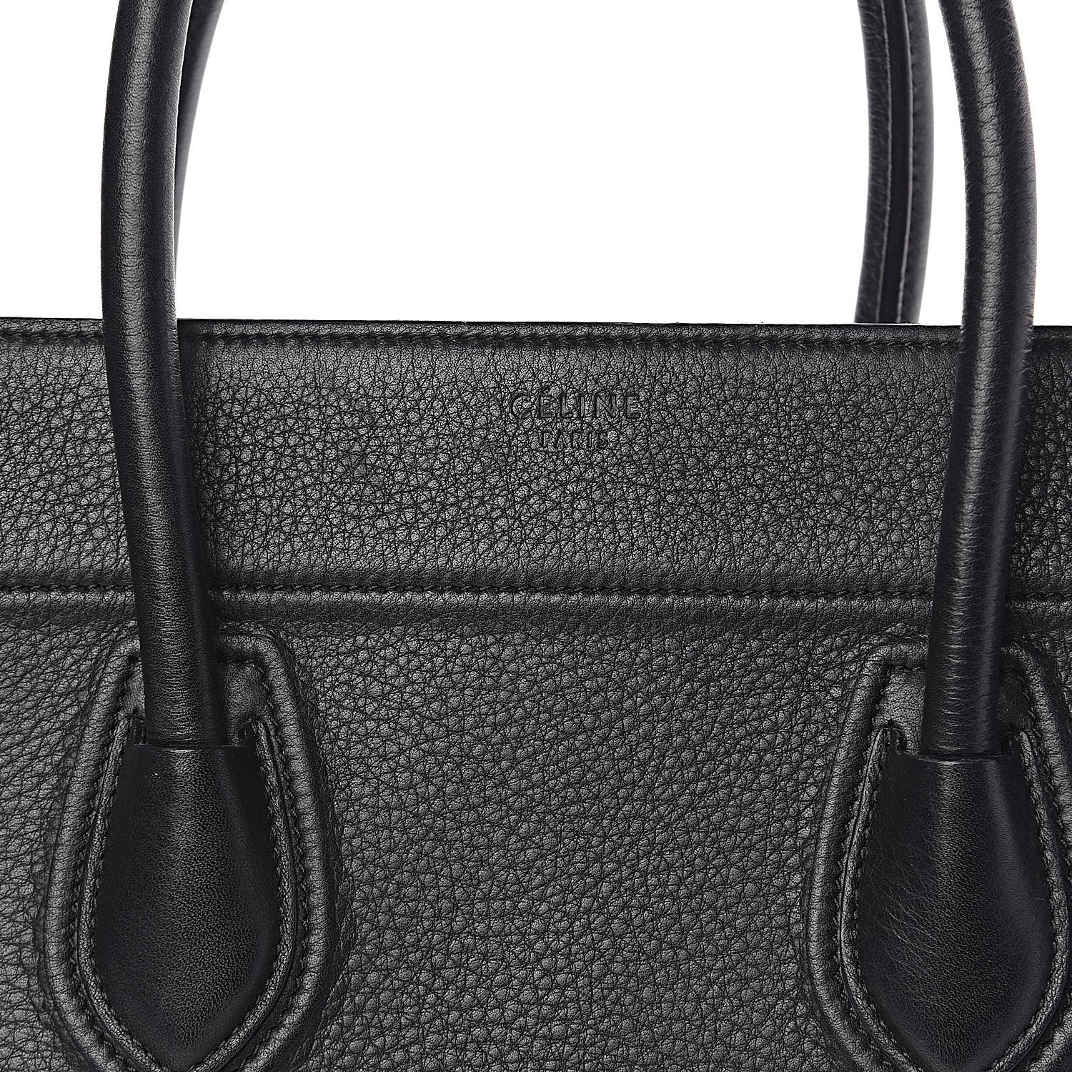 Celine Supple Calfskin Medium Phantom Luggage Black 7 of 16