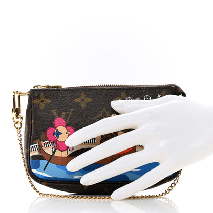 Louis Vuitton Monogram 2019 Christmas Animation Mini Venice Pochette Accessories Blue 2 of 7
